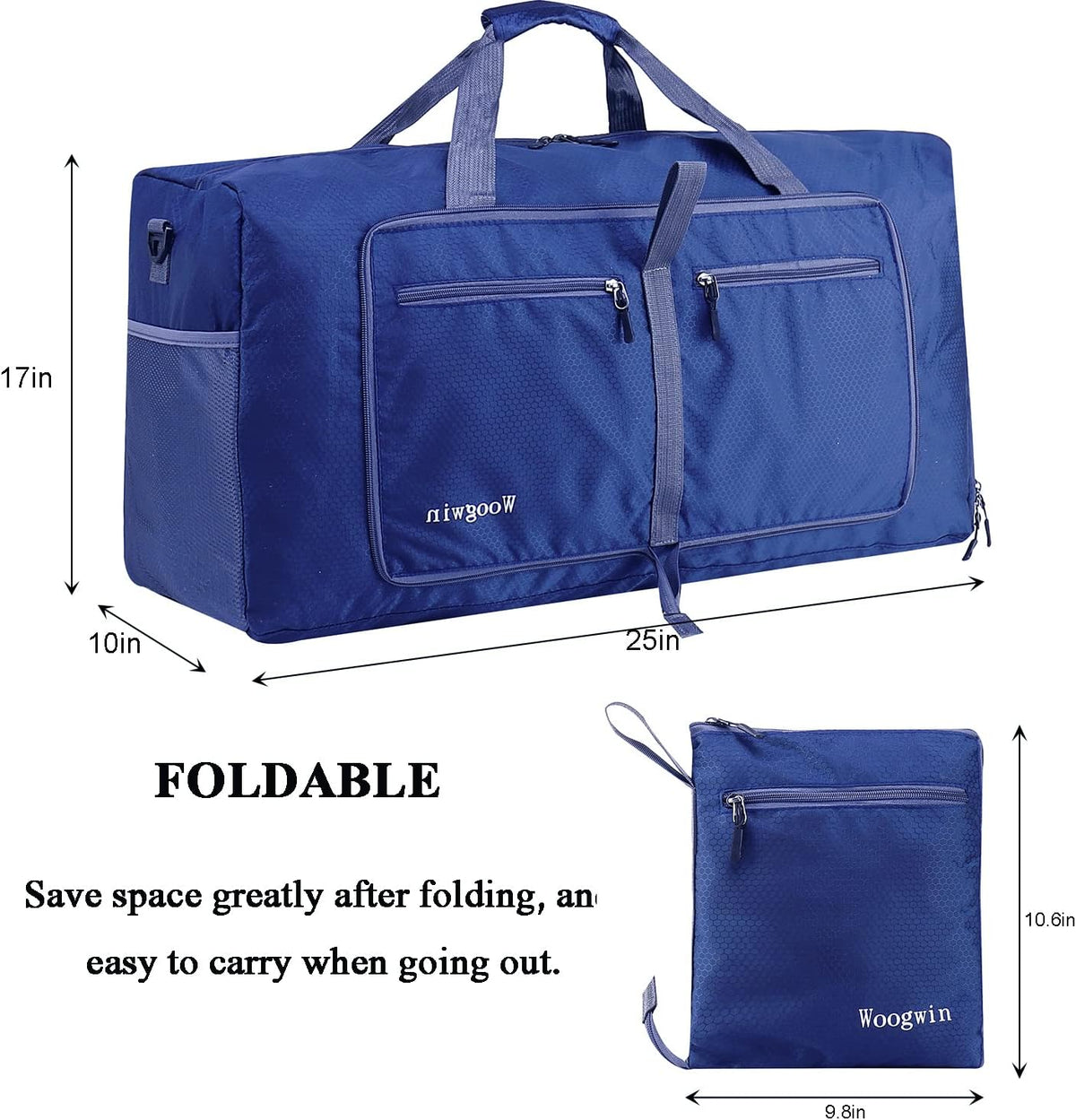 Travel Duffel Bag Large Foldable Waterproof Overnight Bag for Beach Swim Bags Pool Sports Gym