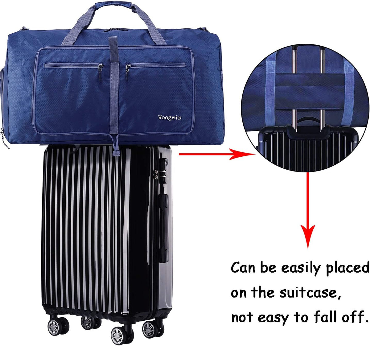 Travel Duffel Bag Large Foldable Waterproof Overnight Bag for Beach Swim Bags Pool Sports Gym