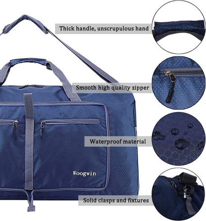 Travel Duffel Bag Large Foldable Waterproof Overnight Bag for Beach Swim Bags Pool Sports Gym