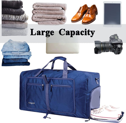 Travel Duffel Bag Large Foldable Waterproof Overnight Bag for Beach Swim Bags Pool Sports Gym