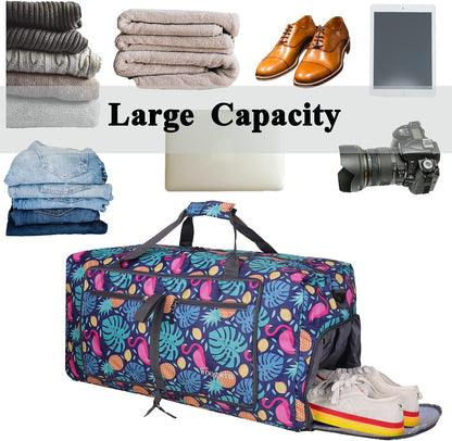 Travel Duffel Bag Large Foldable Waterproof Overnight Bag for Beach Swim Bags Pool Sports Gym
