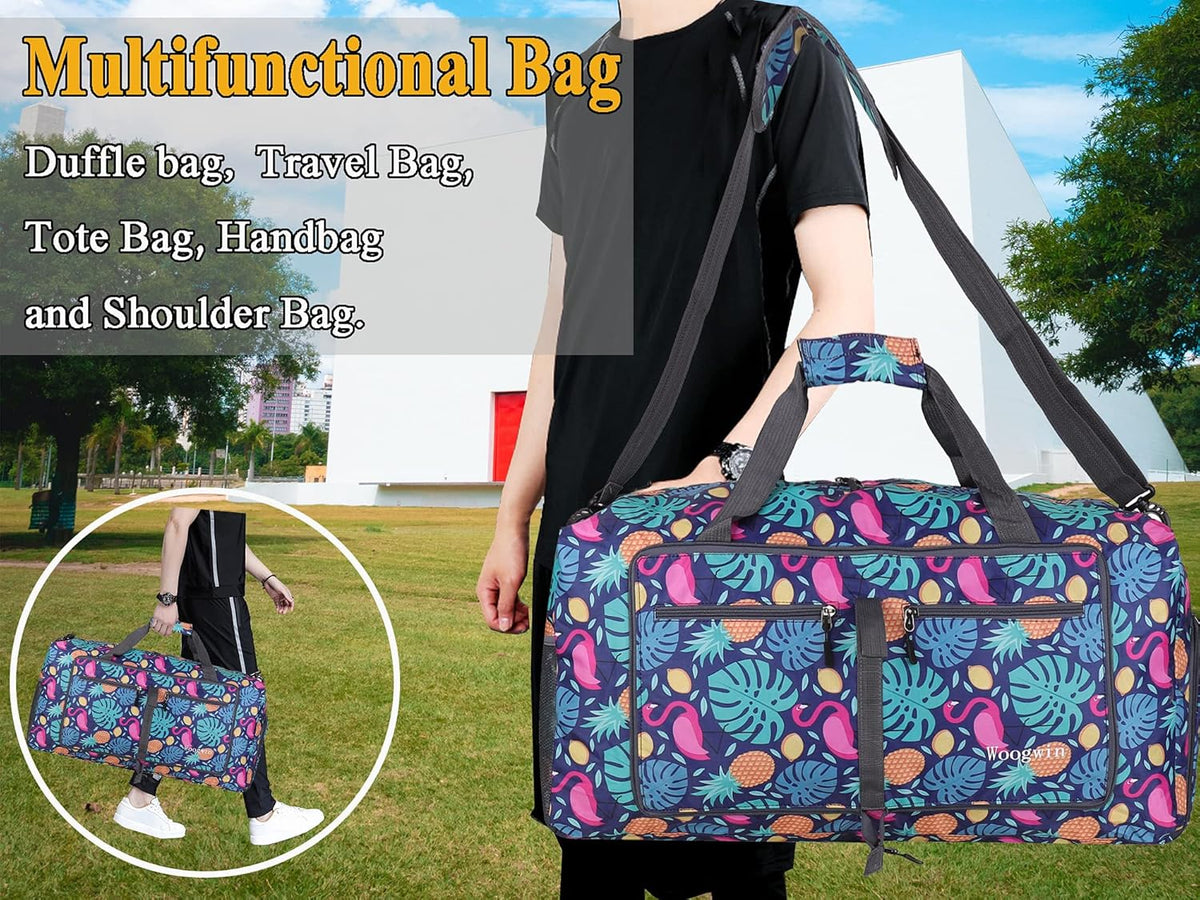 Travel Duffel Bag Large Foldable Waterproof Overnight Bag for Beach Swim Bags Pool Sports Gym