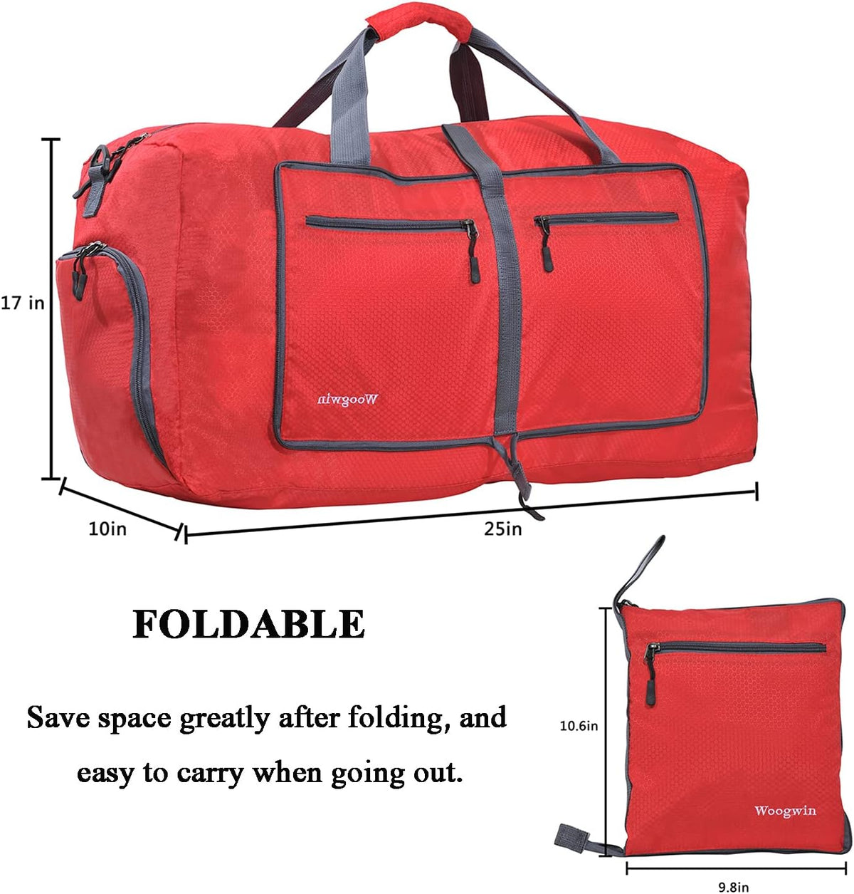 Travel Duffel Bag Large Foldable Waterproof Overnight Bag for Beach Swim Bags Pool Sports Gym