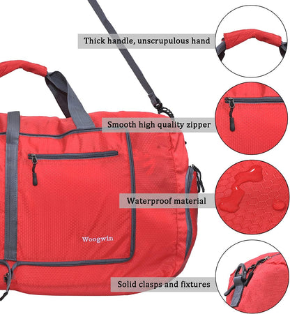 Travel Duffel Bag Large Foldable Waterproof Overnight Bag for Beach Swim Bags Pool Sports Gym