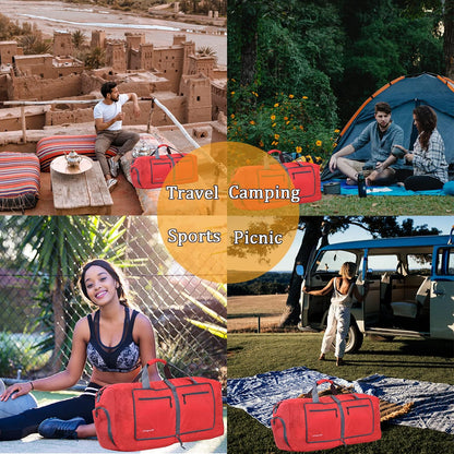 Travel Duffel Bag Large Foldable Waterproof Overnight Bag for Beach Swim Bags Pool Sports Gym