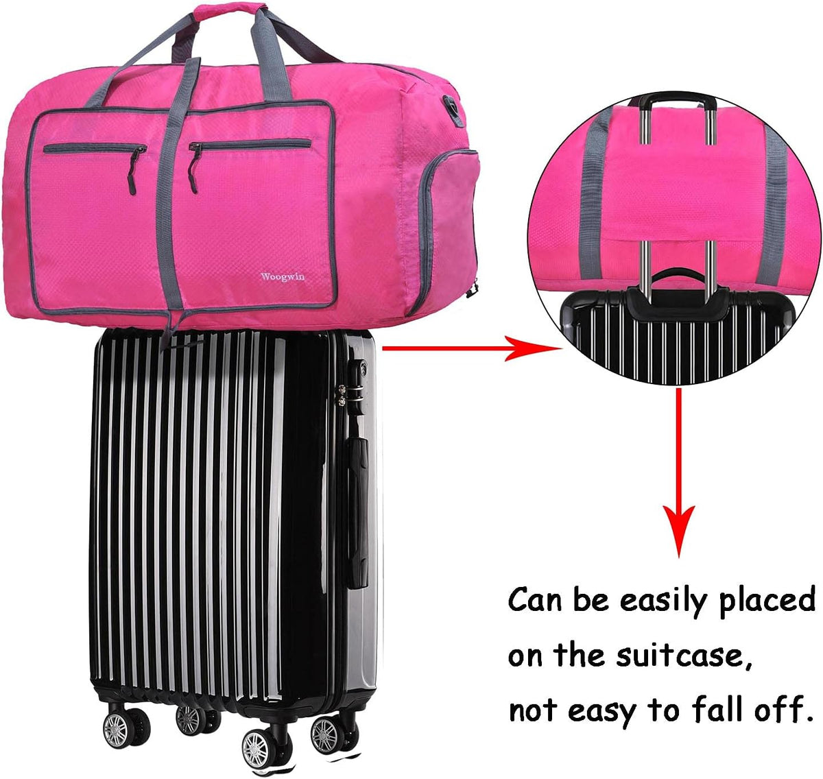 Travel Duffel Bag Large Foldable Waterproof Overnight Bag for Beach Swim Bags Pool Sports Gym