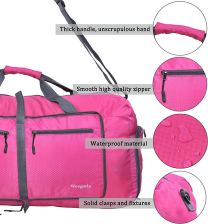 Travel Duffel Bag Large Foldable Waterproof Overnight Bag for Beach Swim Bags Pool Sports Gym