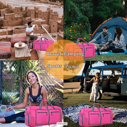 Travel Duffel Bag Large Foldable Waterproof Overnight Bag for Beach Swim Bags Pool Sports Gym