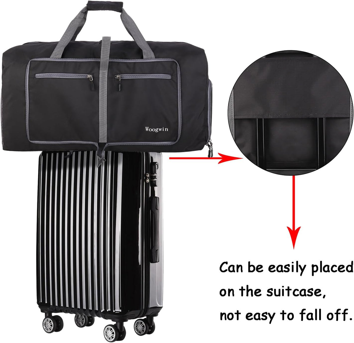 Travel Duffel Bag Large Foldable Waterproof Overnight Bag for Beach Swim Bags Pool Sports Gym