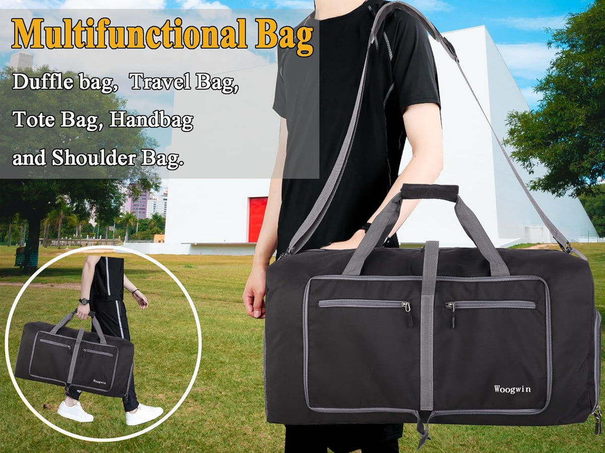 Travel Duffel Bag Large Foldable Waterproof Overnight Bag for Beach Swim Bags Pool Sports Gym