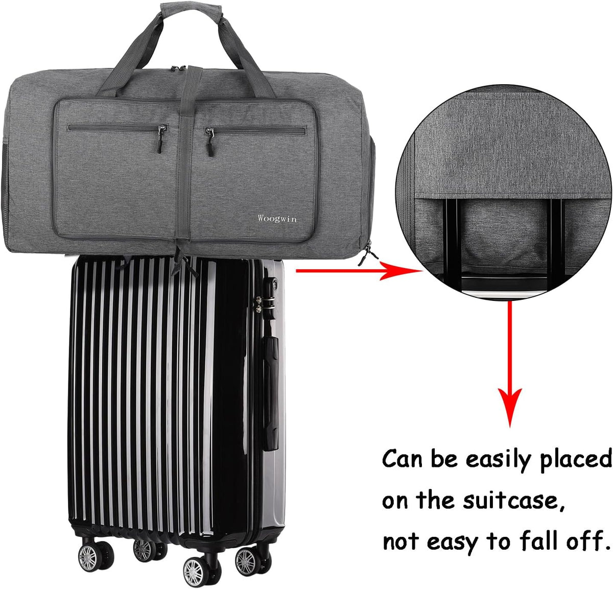 Travel Duffel Bag Large Foldable Waterproof Overnight Bag for Beach Swim Bags Pool Sports Gym