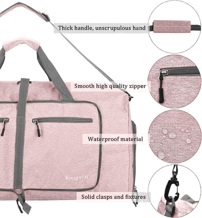 Travel Duffel Bag Large Foldable Waterproof Overnight Bag for Beach Swim Bags Pool Sports Gym