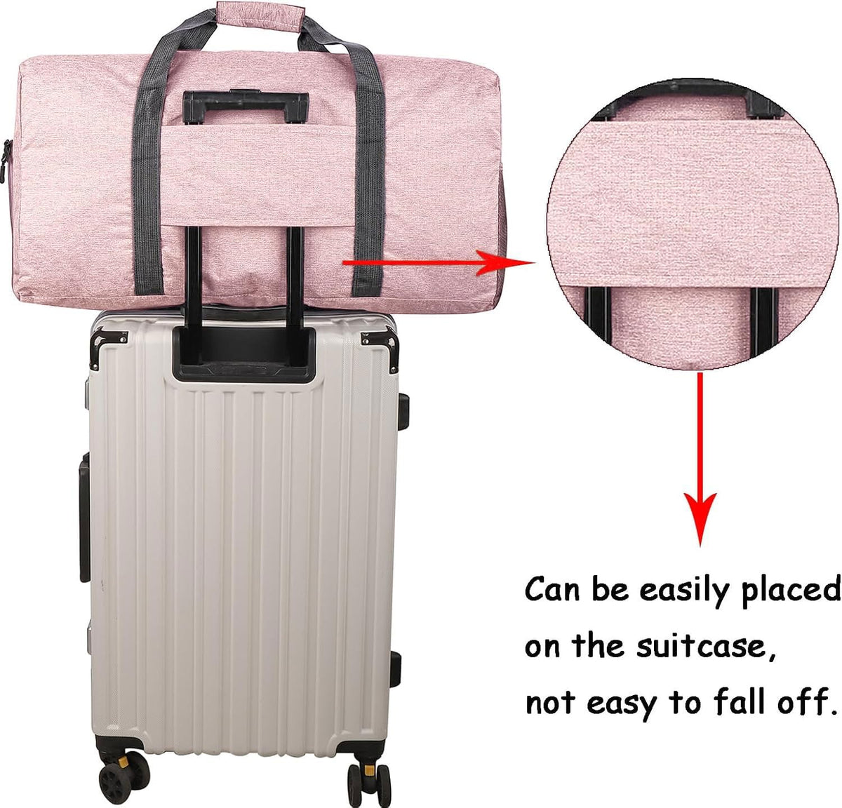 Travel Duffel Bag Large Foldable Waterproof Overnight Bag for Beach Swim Bags Pool Sports Gym