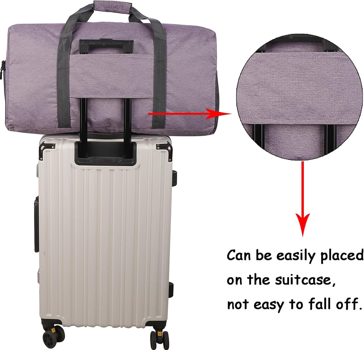 Travel Duffel Bag Large Foldable Waterproof Overnight Bag for Beach Swim Bags Pool Sports Gym