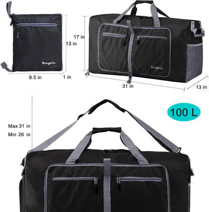Travel Duffel Bag Large Foldable Waterproof Overnight Bag for Beach Swim Bags Pool Sports Gym