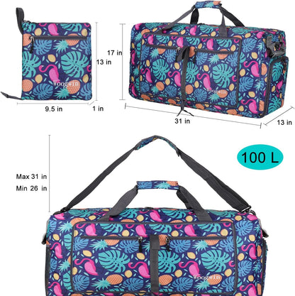 Travel Duffel Bag Large Foldable Waterproof Overnight Bag for Beach Swim Bags Pool Sports Gym
