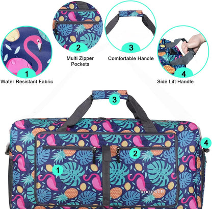 Travel Duffel Bag Large Foldable Waterproof Overnight Bag for Beach Swim Bags Pool Sports Gym