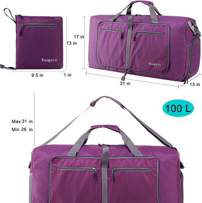 Travel Duffel Bag Large Foldable Waterproof Overnight Bag for Beach Swim Bags Pool Sports Gym