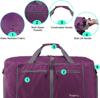 Travel Duffel Bag Large Foldable Waterproof Overnight Bag for Beach Swim Bags Pool Sports Gym