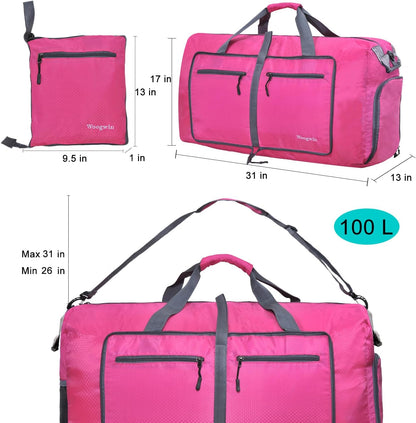 Travel Duffel Bag Large Foldable Waterproof Overnight Bag for Beach Swim Bags Pool Sports Gym