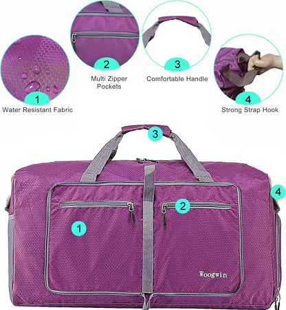 Travel Duffel Bag Large Foldable Waterproof Overnight Bag for Beach Swim Bags Pool Sports Gym