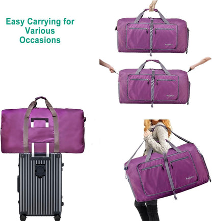 Travel Duffel Bag Large Foldable Waterproof Overnight Bag for Beach Swim Bags Pool Sports Gym