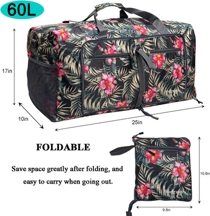 Travel Duffel Bag Large Foldable Waterproof Overnight Bag for Beach Swim Bags Pool Sports Gym