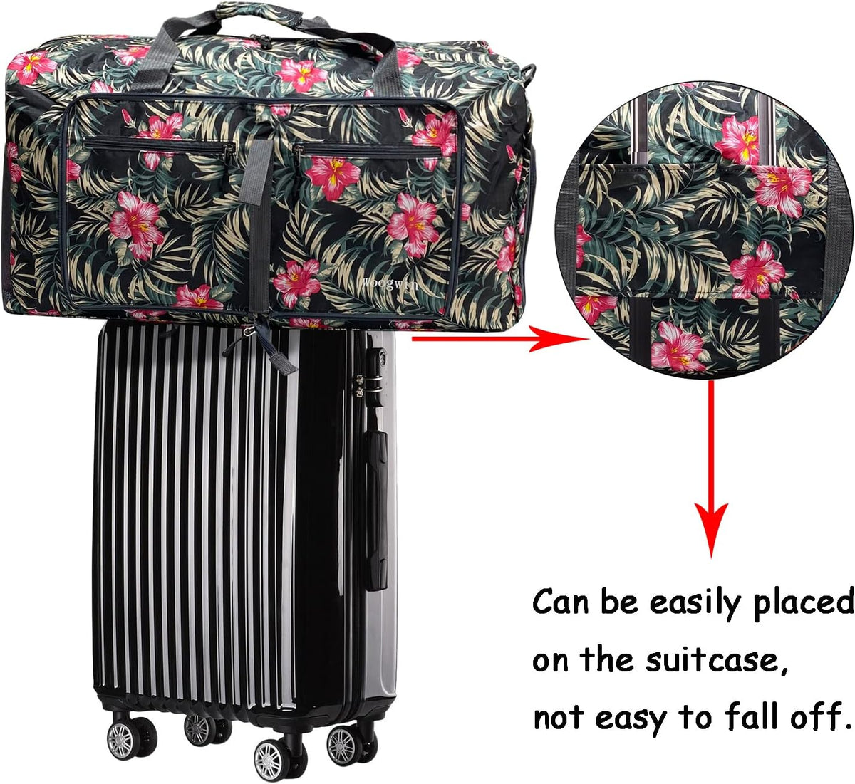 Travel Duffel Bag Large Foldable Waterproof Overnight Bag for Beach Swim Bags Pool Sports Gym