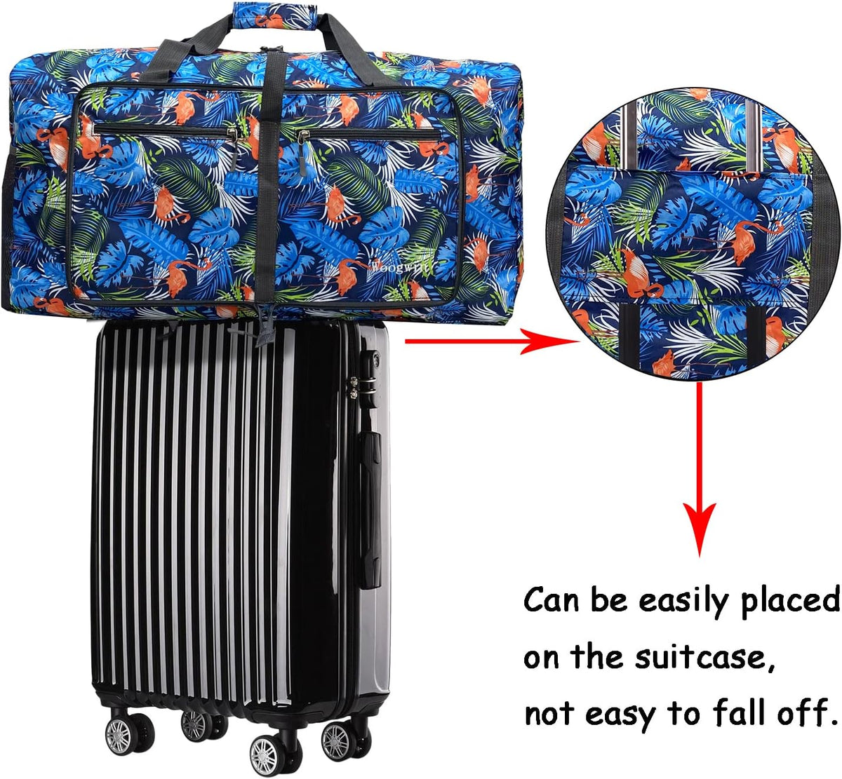 Travel Duffel Bag Large Foldable Waterproof Overnight Bag for Beach Swim Bags Pool Sports Gym