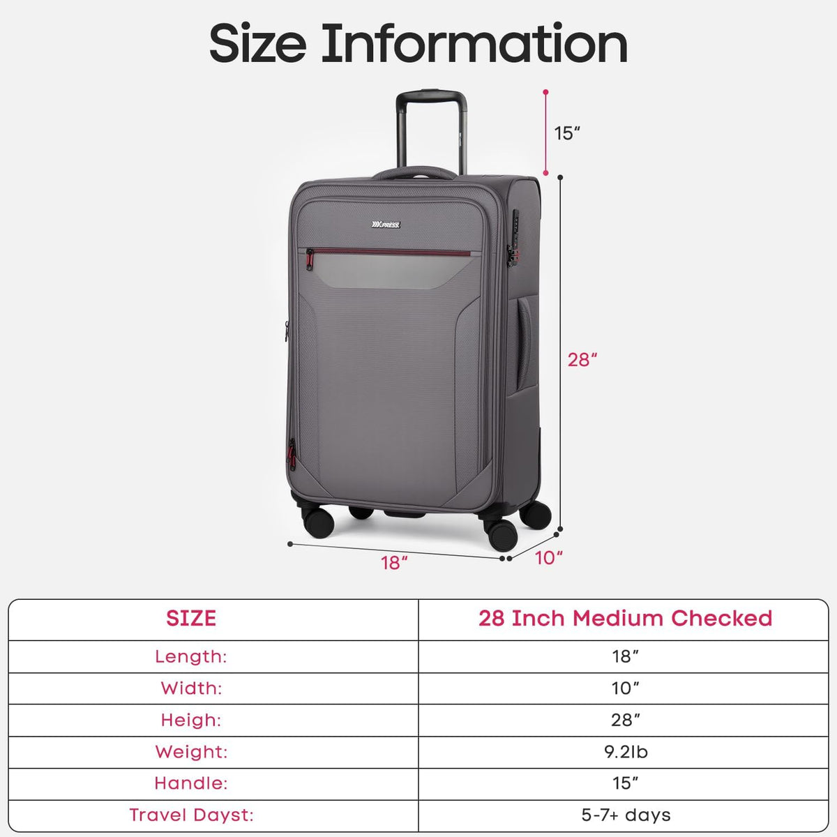 Carry on Luggage 22 X 14 X 9 Airline Approved,22 Inch Softside Suitcases w/TSA LOCK,Lightweight Carry-On Suitcase w/Spinner Wheels,Upright Softshell Luggage for Men/Women（Green,22in）