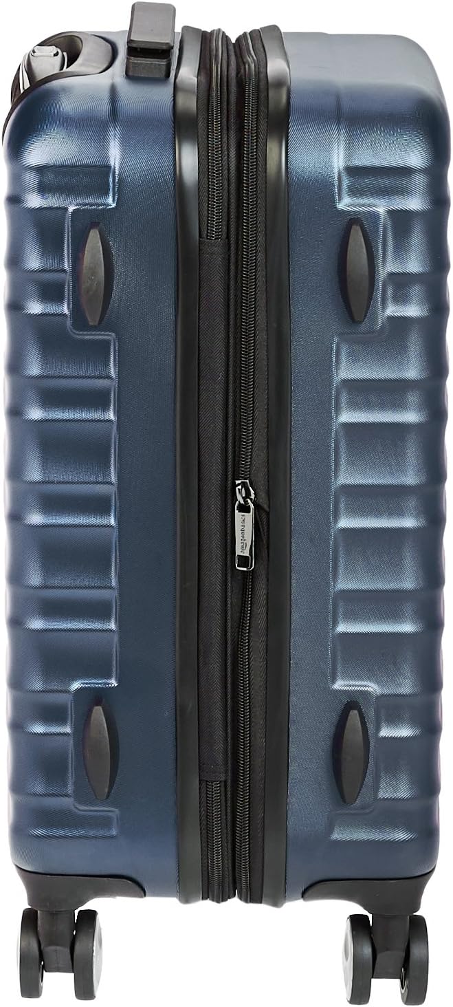 21" Hardside Carry-On Luggage with TSA Lock, Expandable, Organized Interior with Divider and Pockets, Spinner Wheels, Navy Blue