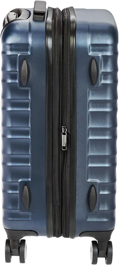 21" Hardside Carry-On Luggage with TSA Lock, Expandable, Organized Interior with Divider and Pockets, Spinner Wheels, Navy Blue
