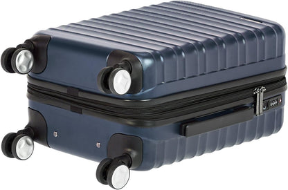 21" Hardside Carry-On Luggage with TSA Lock, Expandable, Organized Interior with Divider and Pockets, Spinner Wheels, Navy Blue