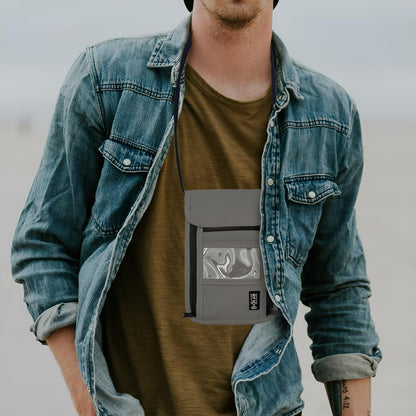 Travel Neck Wallet with RFID Blocking – Passport Holder Organizer Neck Pouch – Portable Easy to Conceal Travel Pouch (Light Blue)