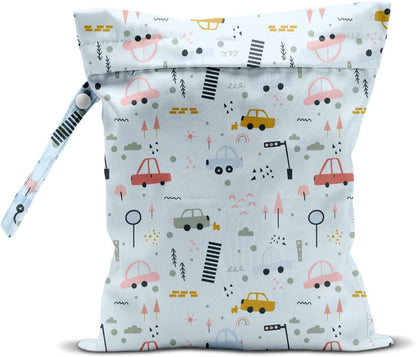 Wet Bag for Baby Swimsuit Dirty Clothes Diaper Yoga Gym, Wet Dry Bag, Beach Vacation Essential for Baby Travel Poor Swiming Bathing Daycare Toddler Diapers Items