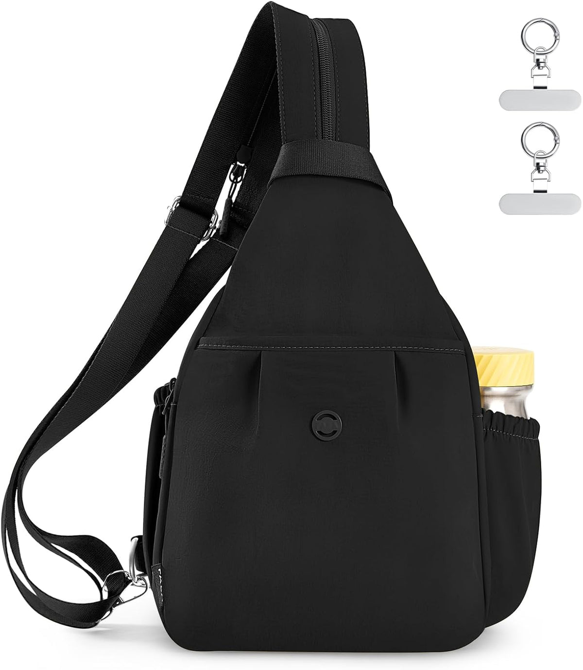 3-Ways Convertible Crossbody Backpack for Women, Anti-Theft Travel Sling Bag with Water Bottle Holder, Trendy Crossbody Bag for Travel Hiking Daily Commute