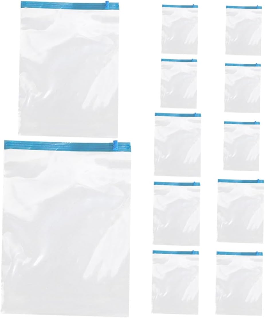 12pcs Roll up Vacuum Compression Bags for Travel Clothing Storage, Pa+pe Material, Space Saver Hand Roll up Bags without Pump, Suitcase Organizer for Travel Packing