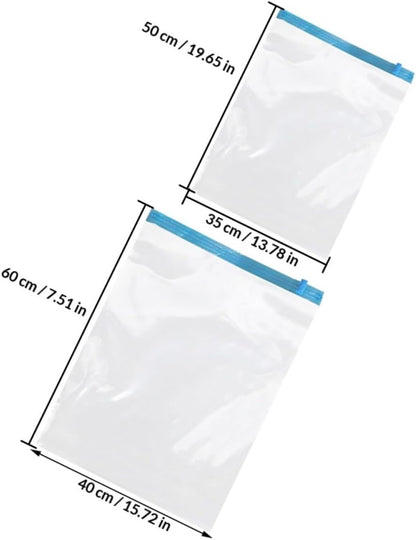 12pcs Roll up Vacuum Compression Bags for Travel Clothing Storage, Pa+pe Material, Space Saver Hand Roll up Bags without Pump, Suitcase Organizer for Travel Packing