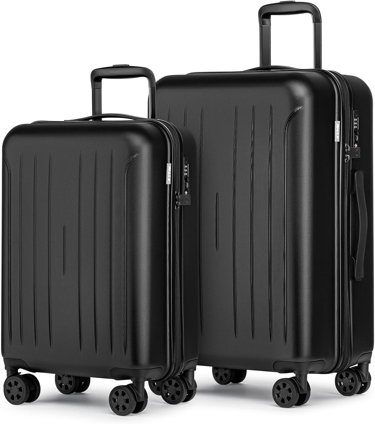 Carry on luggage 22x14x9 Airline Approved Suitcase Hardshell With Double Spinner Wheels, PC+ABS TSA Lock Travel Luggage (Mint Green, 20" Carry On)