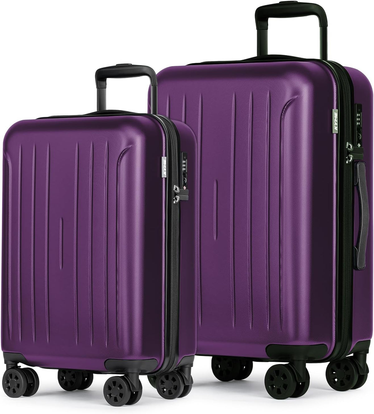 Carry on luggage 22x14x9 Airline Approved Suitcase Hardshell With Double Spinner Wheels, PC+ABS TSA Lock Travel Luggage (Mint Green, 20" Carry On)
