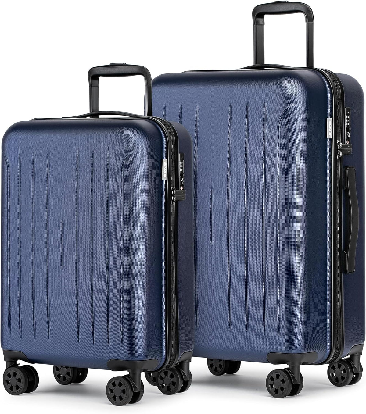 Carry on luggage 22x14x9 Airline Approved Suitcase Hardshell With Double Spinner Wheels, PC+ABS TSA Lock Travel Luggage (Mint Green, 20" Carry On)