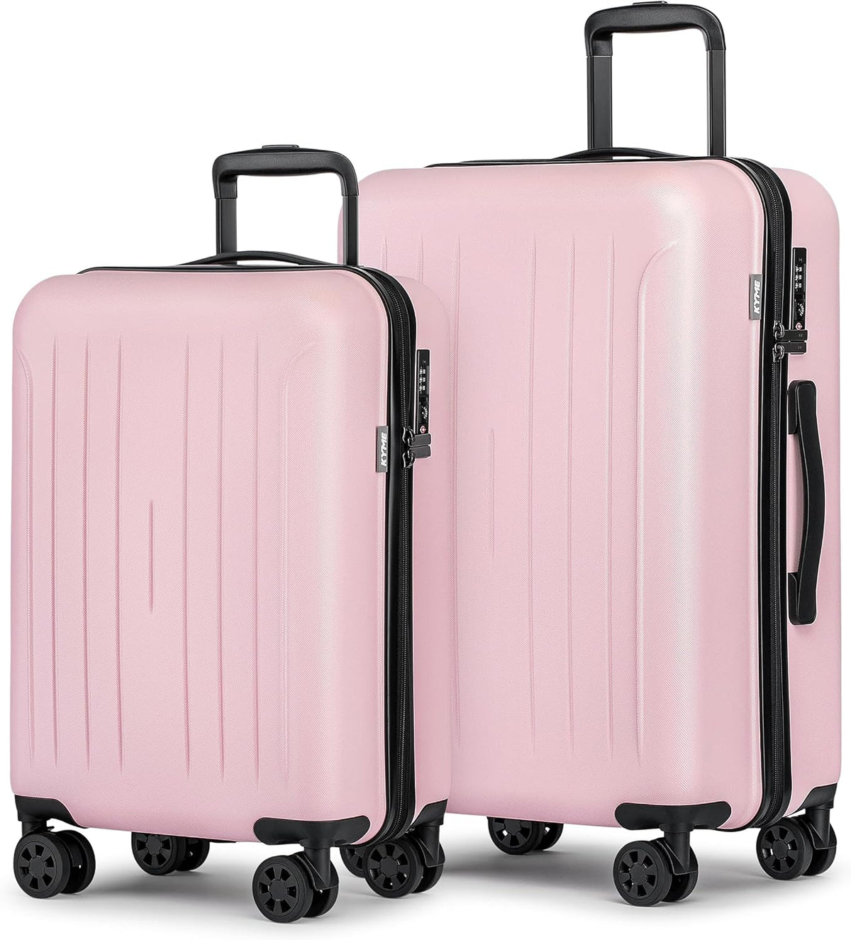 Carry on luggage 22x14x9 Airline Approved Suitcase Hardshell With Double Spinner Wheels, PC+ABS TSA Lock Travel Luggage (Mint Green, 20" Carry On)