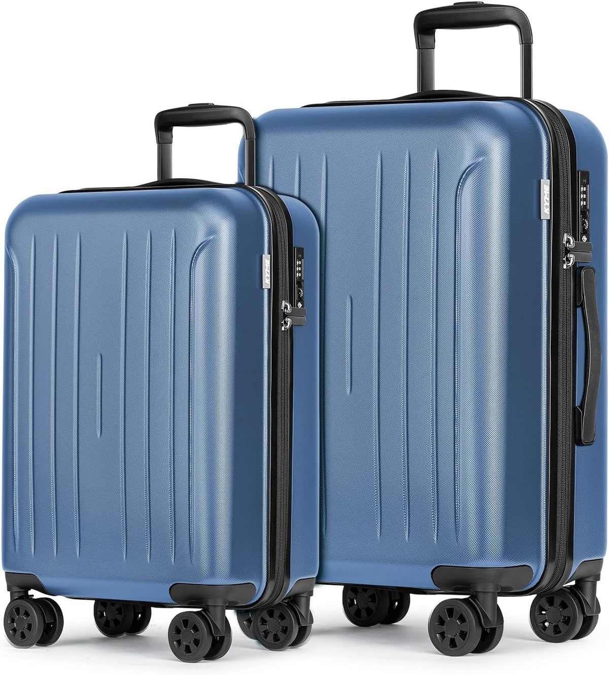 Carry on luggage 22x14x9 Airline Approved Suitcase Hardshell With Double Spinner Wheels, PC+ABS TSA Lock Travel Luggage (Mint Green, 20" Carry On)