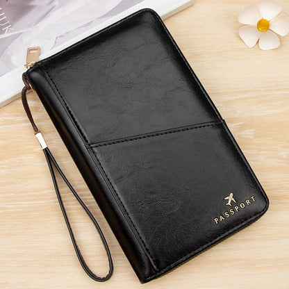 Passport Holder for Travel Women and Men RFID Passport Holder with Zipper Passport Case Passport cover Passport Wallet Travel Essentials and Accessories