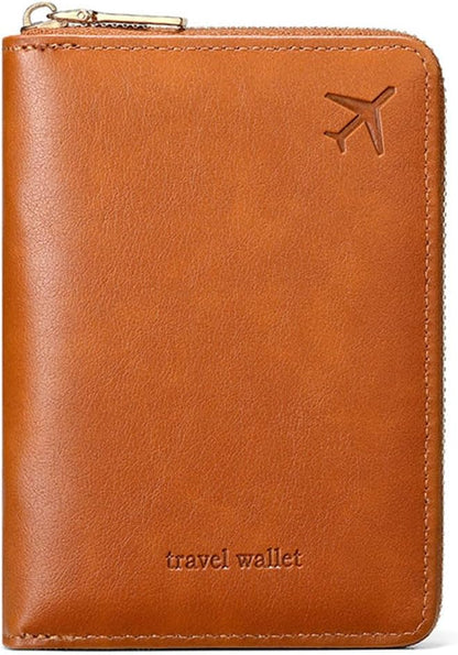 Passport Holder for Travel Women and Men RFID Passport Holder with Zipper Passport Case Passport cover Passport Wallet Travel Essentials and Accessories