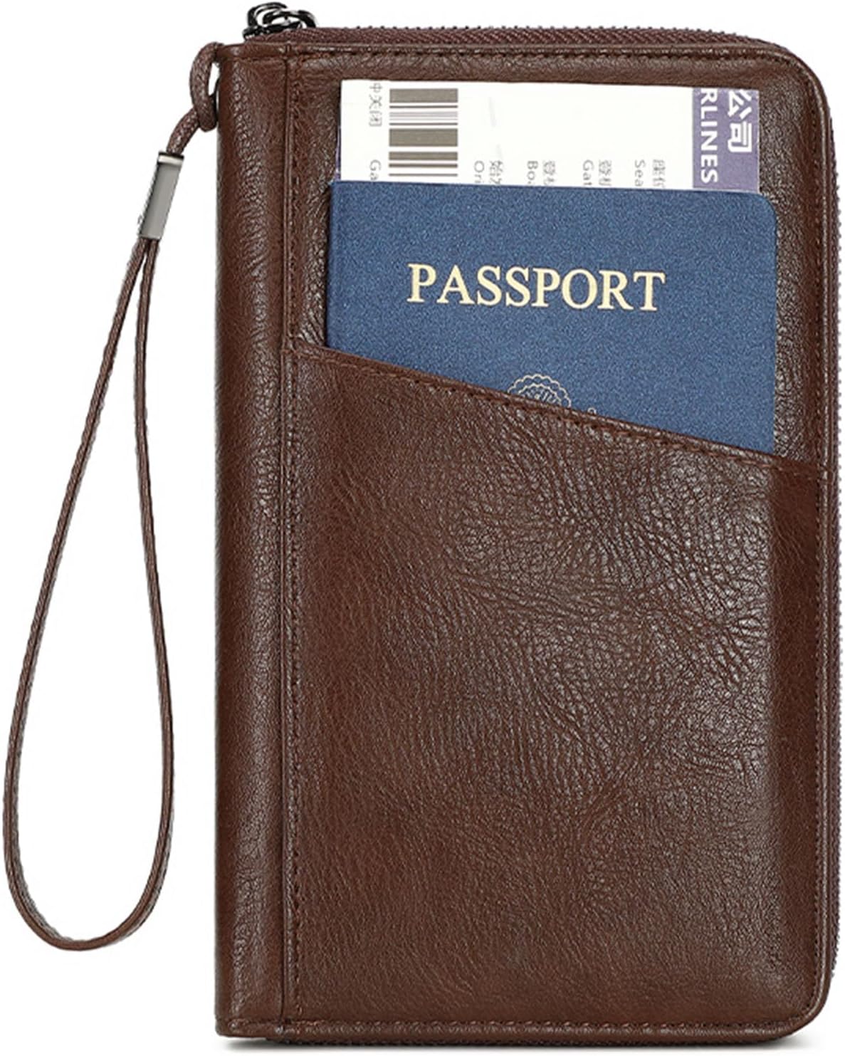 Passport Holder for Travel Women and Men RFID Passport Holder with Zipper Passport Case Passport cover Passport Wallet Travel Essentials and Accessories
