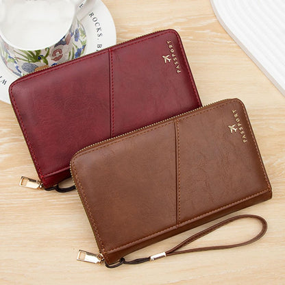 Passport Holder for Travel Women and Men RFID Passport Holder with Zipper Passport Case Passport cover Passport Wallet Travel Essentials and Accessories