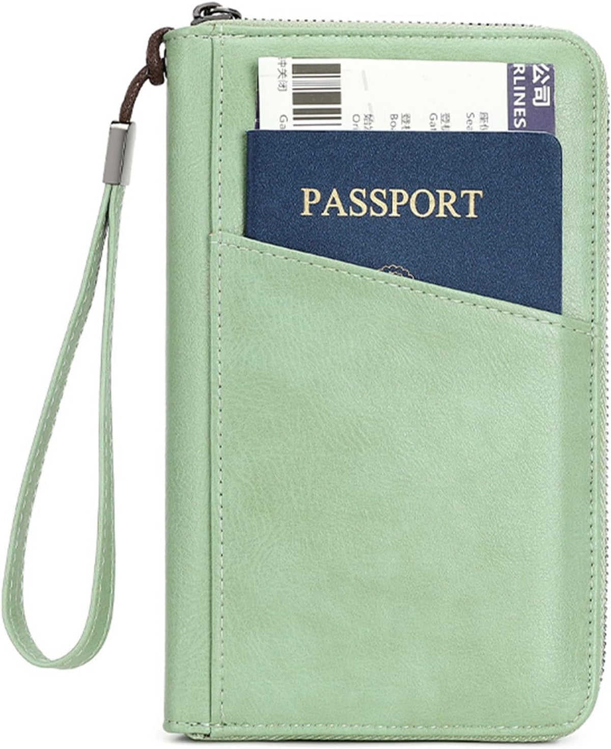 Passport Holder for Travel Women and Men RFID Passport Holder with Zipper Passport Case Passport cover Passport Wallet Travel Essentials and Accessories