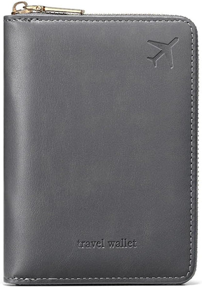 Passport Holder for Travel Women and Men RFID Passport Holder with Zipper Passport Case Passport cover Passport Wallet Travel Essentials and Accessories