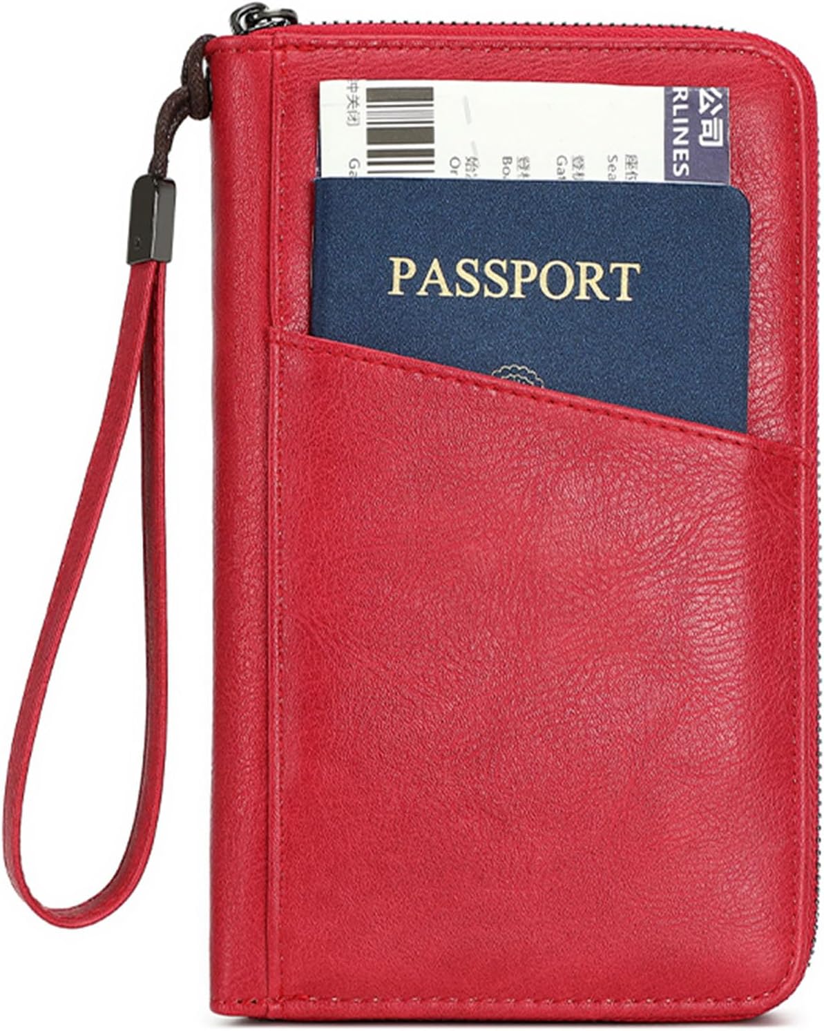 Passport Holder for Travel Women and Men RFID Passport Holder with Zipper Passport Case Passport cover Passport Wallet Travel Essentials and Accessories